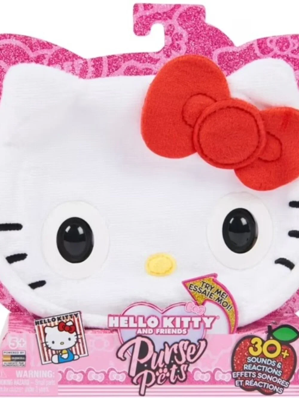 NEW Hello Kitty Purse Pets w/ 30 Sounds Blinking Eyes Interactive Crossbody Bag